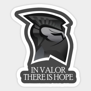 Valor Spartan Art Sticker